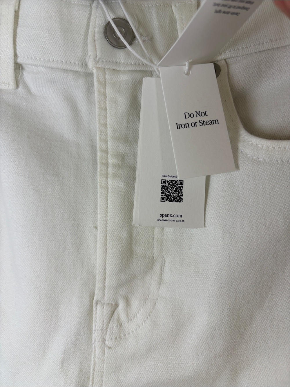SPANX Lycra Flare High-Rise Jeans- Color: Linen Sz 10 *See Description* NWT Flaw - Picture 3 of 12